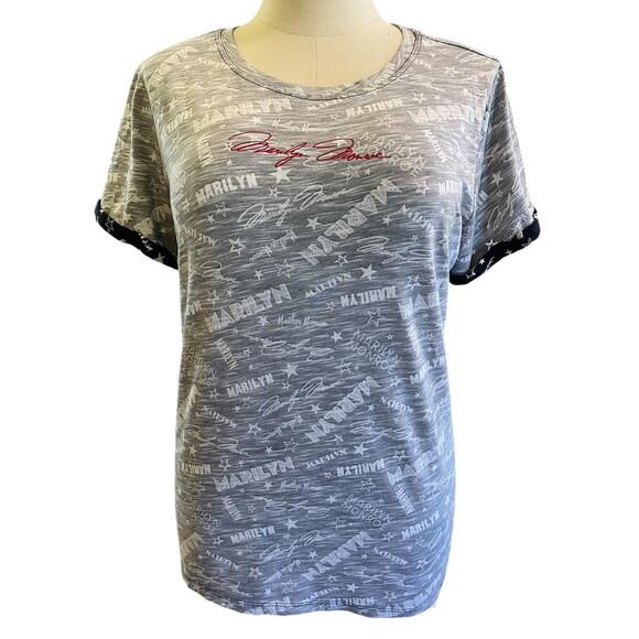 Torrid 3 (3X 22/24) Marilyn Monroe Logo‎ Classic Fit Pin Up Cuff Sleeve T Shirt - Picture 1 of 3